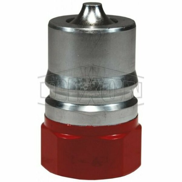 Dixon DQC H-BOP Blowout Preventer Safety Female Plug, 1-11-1/2 Nominal, Female NPTF, 316 SSss Steel H8F8-SS-BOP